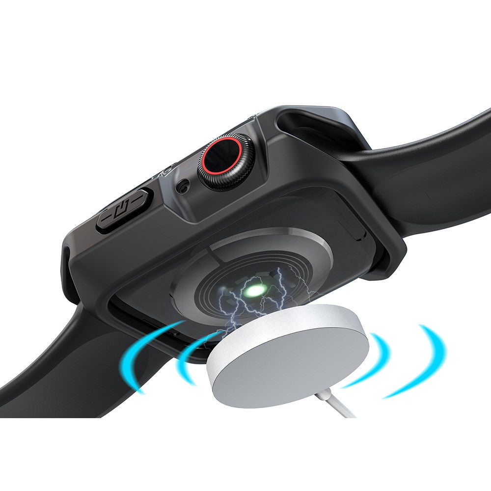 Universal Apple Gennemsigtig Silikone Bumper  - Sort#serie_2