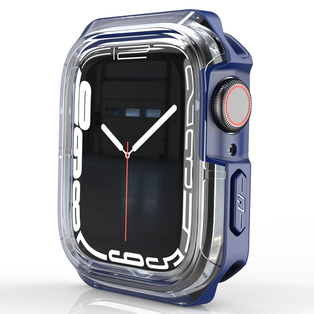 Universal Apple Gennemsigtig Silikone Bumper  - Blå#serie_4