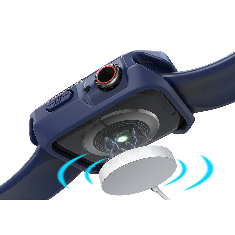 Universal Apple Gennemsigtig Silikone Bumper  - Blå#serie_4