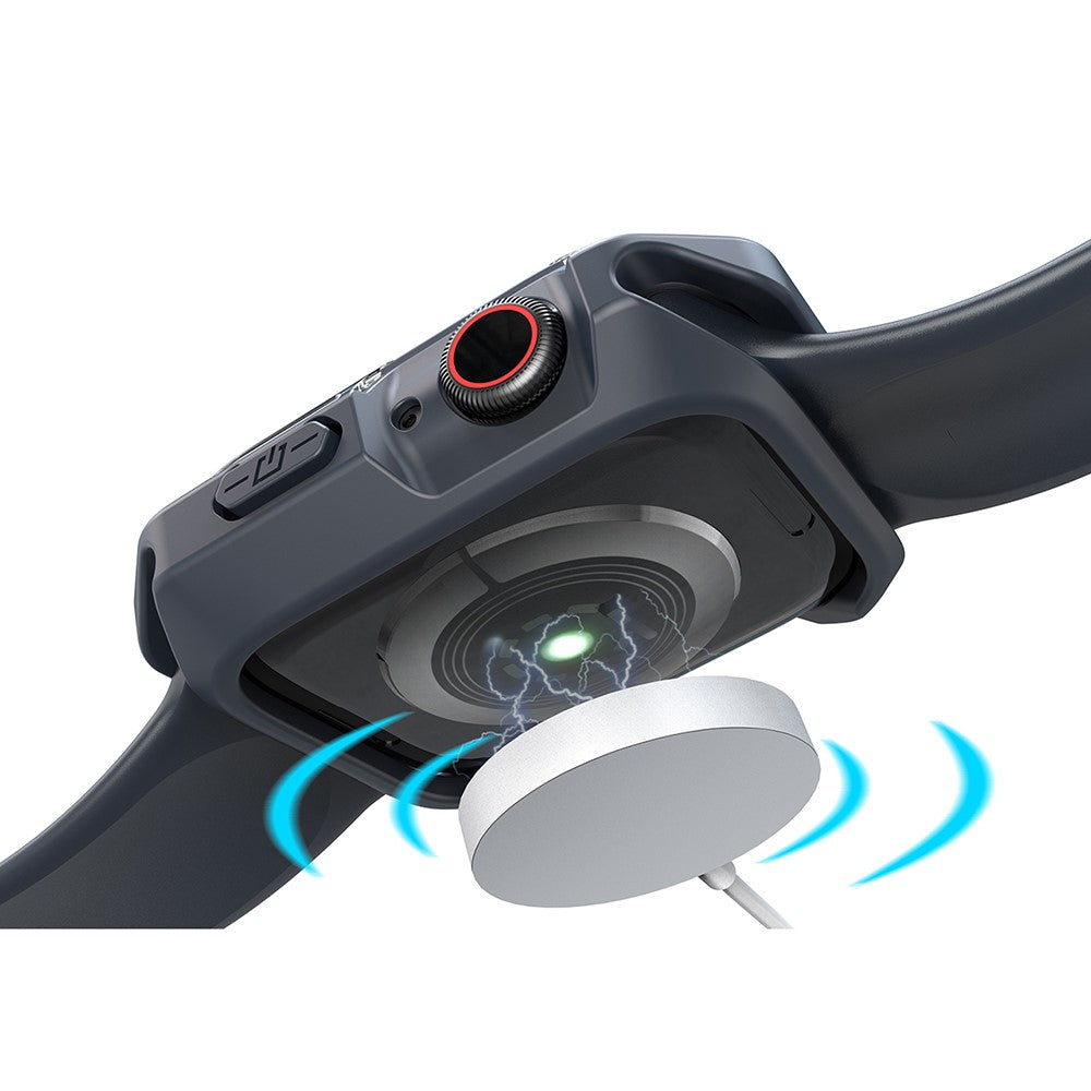 Universal Apple Gennemsigtig Silikone Bumper  - Blå#serie_5