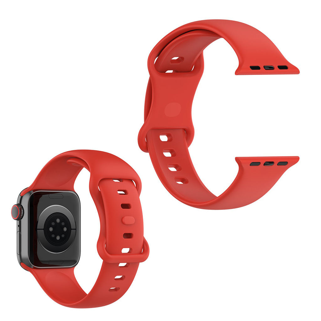Super flot Universal Apple Silikone Rem - Størrelse: L - Rød#serie_10