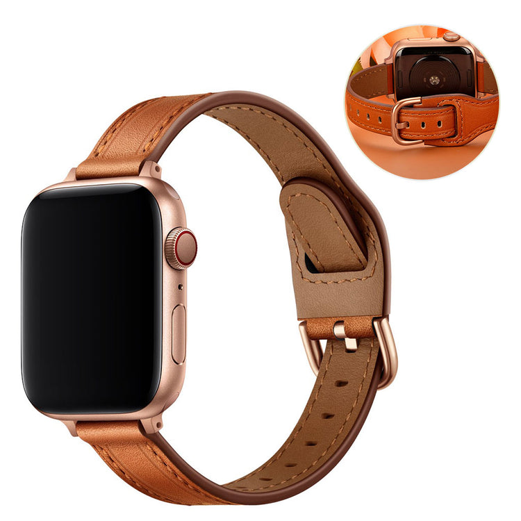 Vildt rart Universal Apple Ægte læder Rem - Brun#serie_2