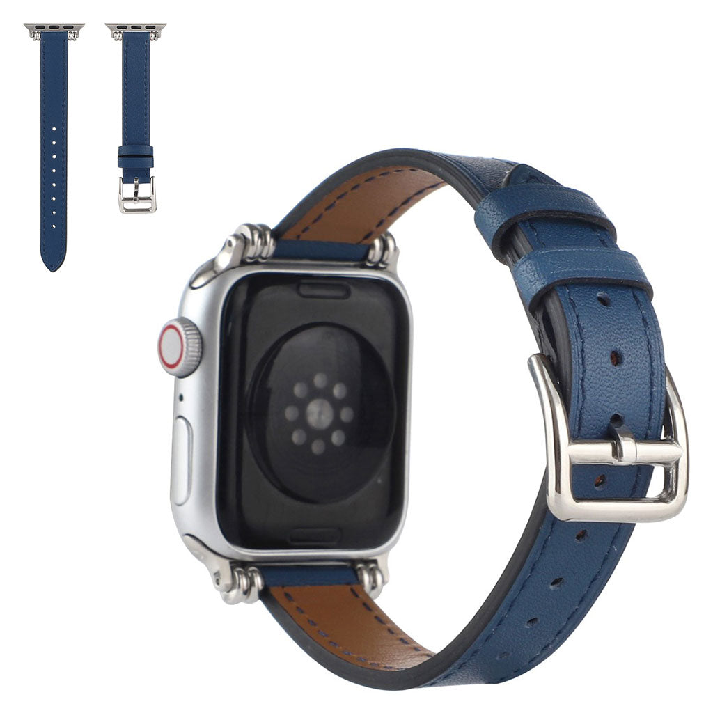 Rigtigt smuk Universal Apple Kunstlæder Rem - Blå#serie_5