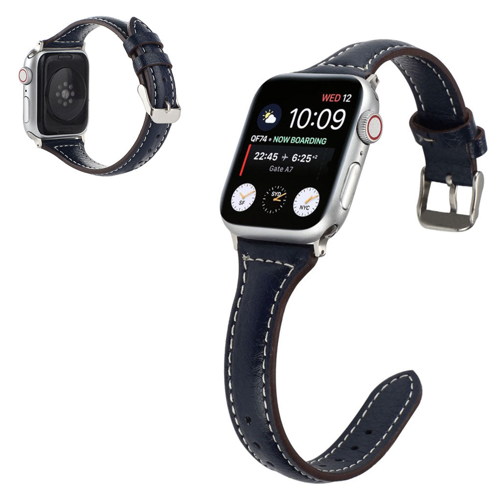 Mega nydelig Universal Apple Kunstlæder Rem - Blå#serie_5