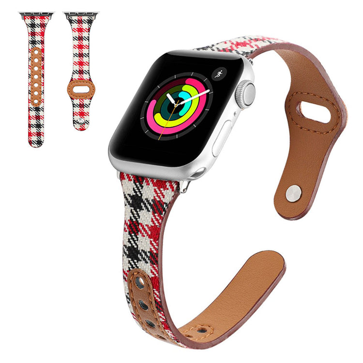 Vildt holdbart Universal Apple Kunstlæder og Nylon Rem - Rød#serie_2