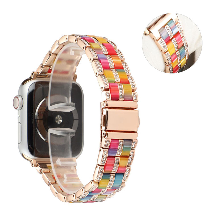 Vildt nydelig Universal Apple Metal og Rhinsten Rem - Flerfarvet#serie_6