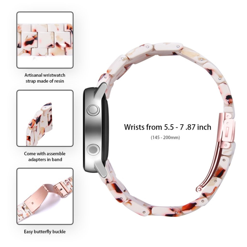 Samsung Galaxy Watch (46mm) / Samsung Galaxy Watch Active  Rem - Hvid#serie_5