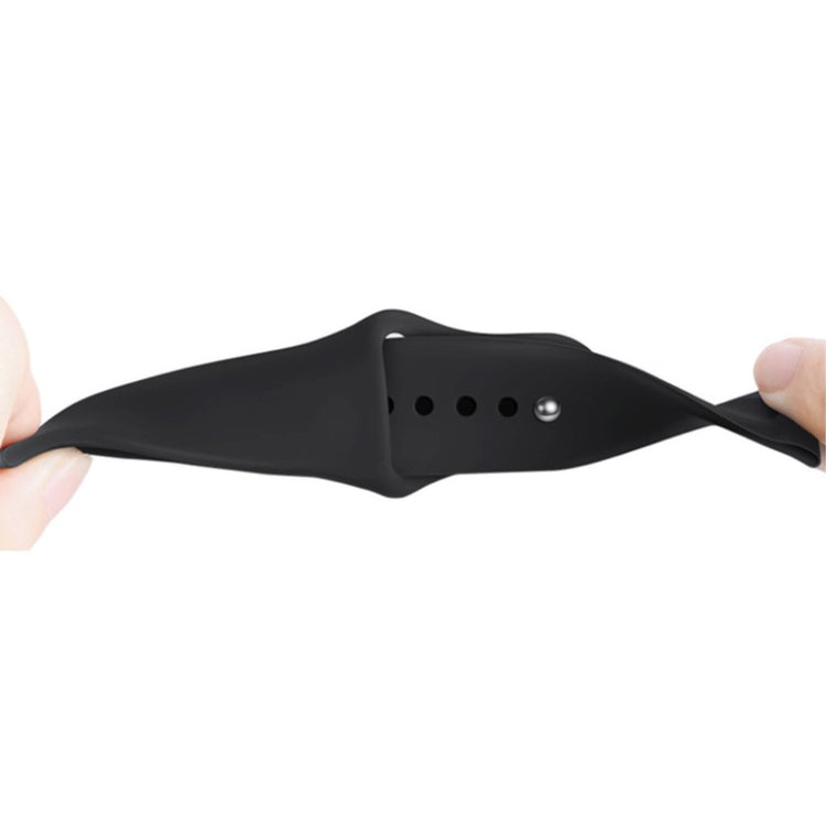 Rigtigt slidstærk Samsung Galaxy Watch Active Silikone Rem - Sort#serie_1