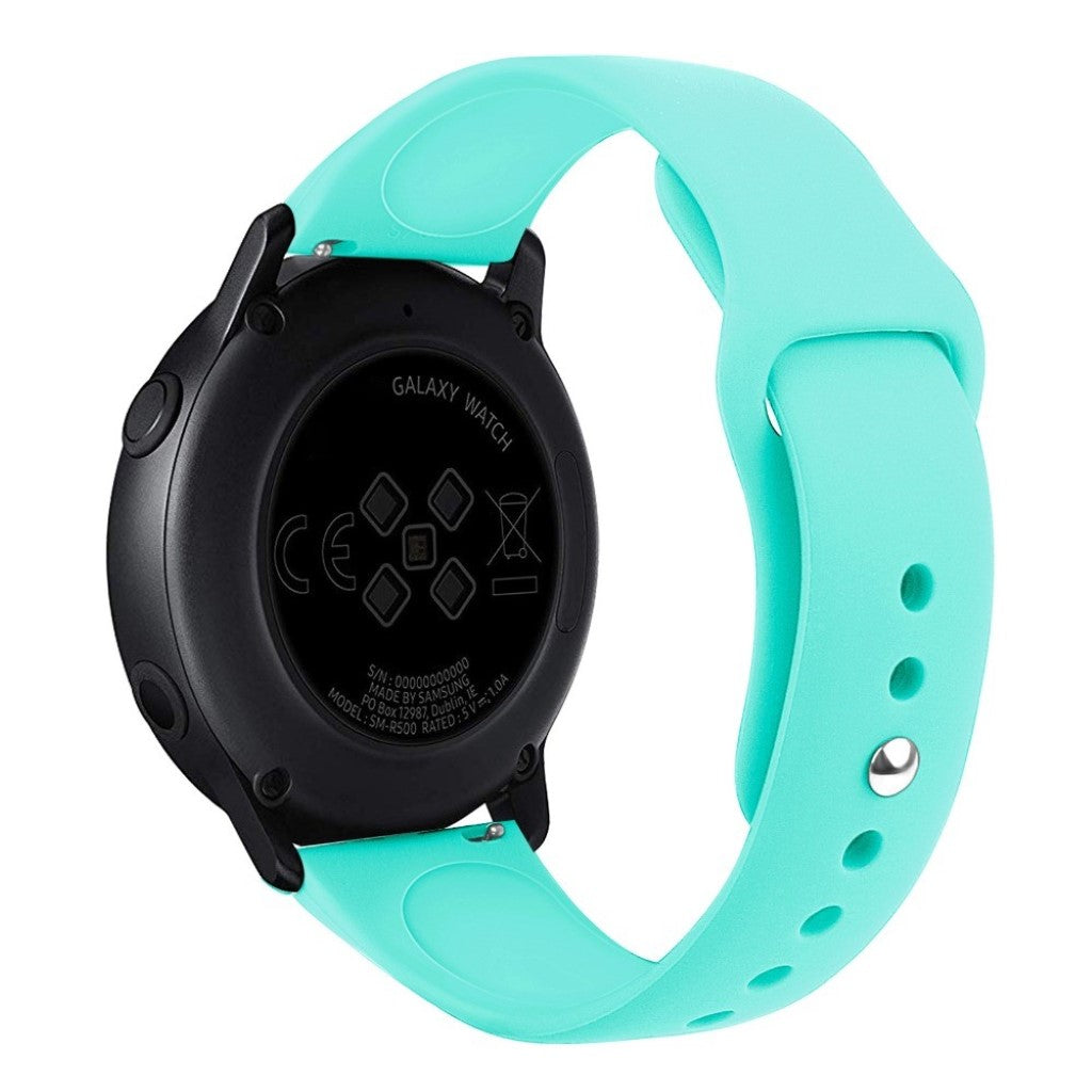 Rigtigt slidstærk Samsung Galaxy Watch Active Silikone Rem - Grøn#serie_7