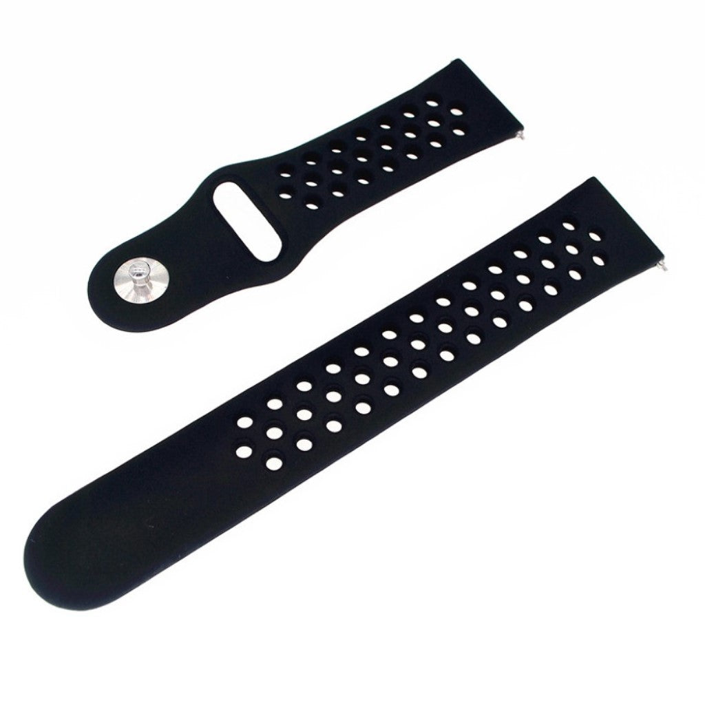 Super pænt Samsung Galaxy Watch Active Silikone Rem - Sort#serie_5