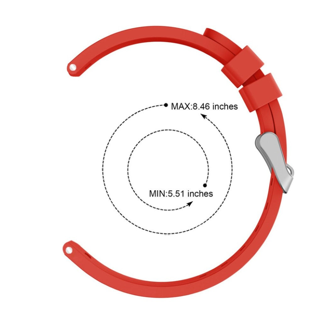Meget nydelig Samsung Galaxy Watch Active Silikone Rem - Rød#serie_4