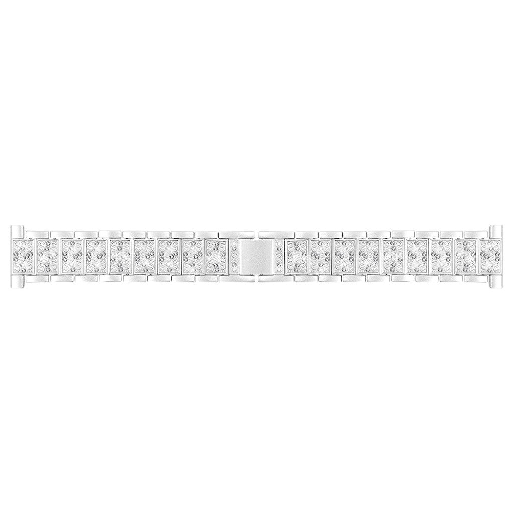 Mega godt Samsung Galaxy Watch Active Metal og Rhinsten Rem - Sølv#serie_2