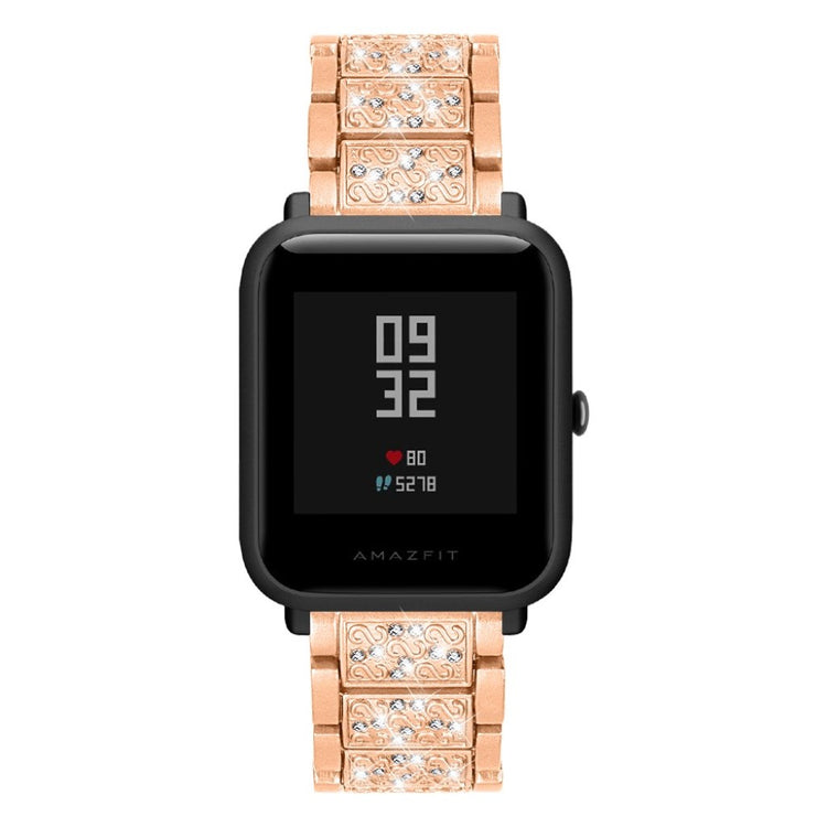 Mega godt Samsung Galaxy Watch Active Metal og Rhinsten Rem - Guld#serie_3