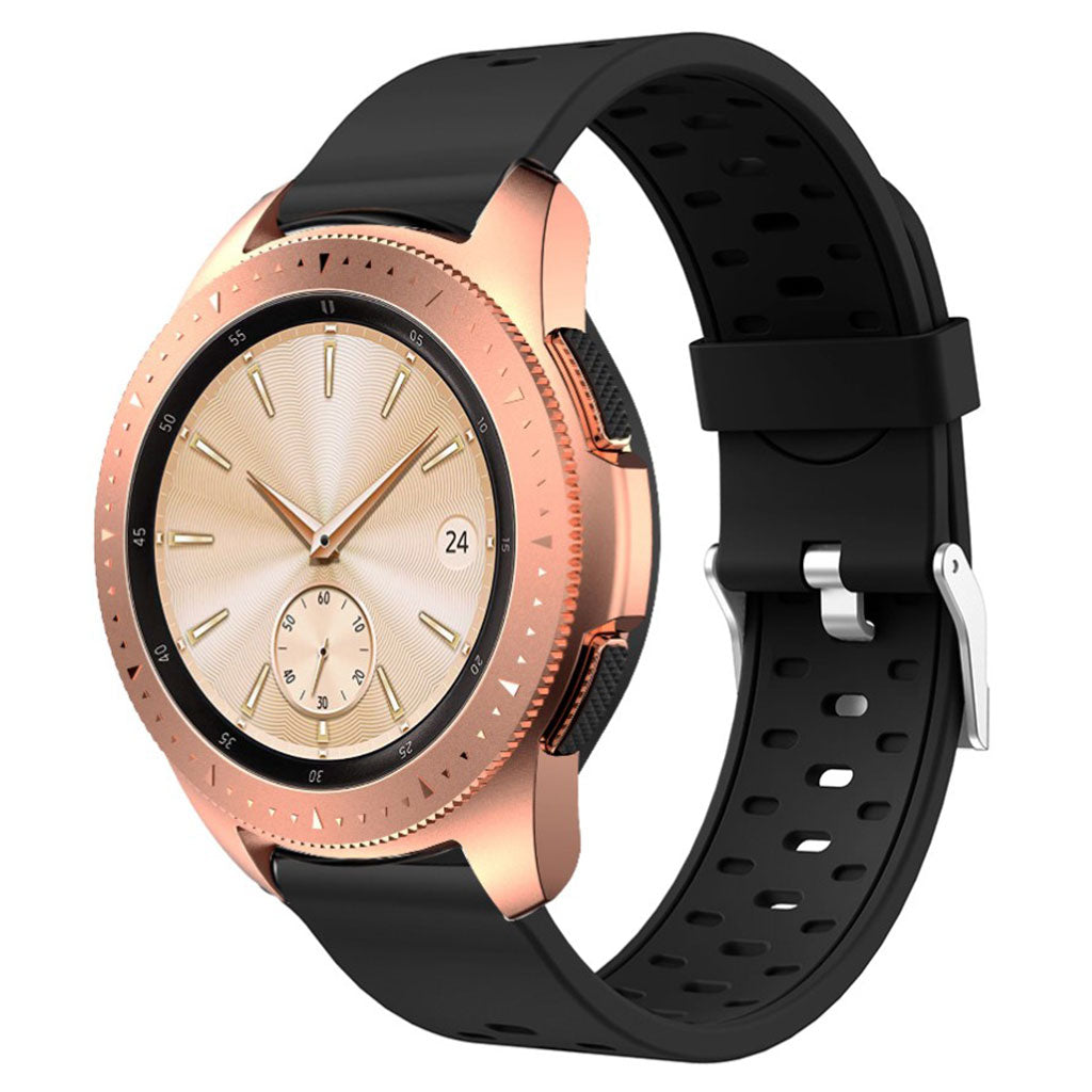 Meget nydelig Samsung Galaxy Watch Active Silikone Rem - Sort#serie_1