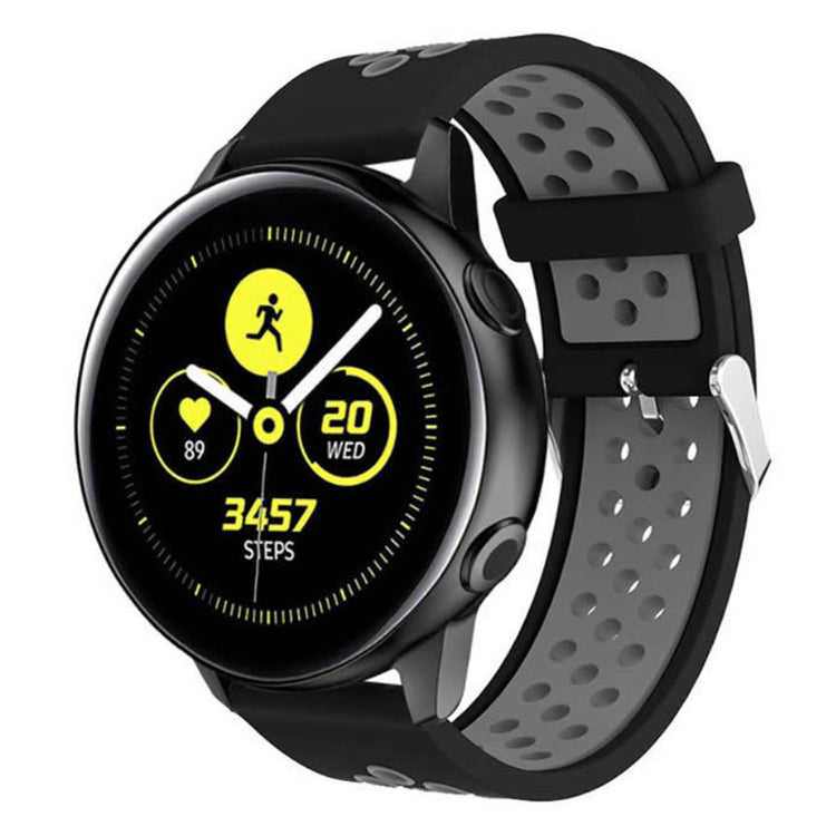 Mega skøn Samsung Galaxy Watch Active Silikone Rem - Sort#serie_2