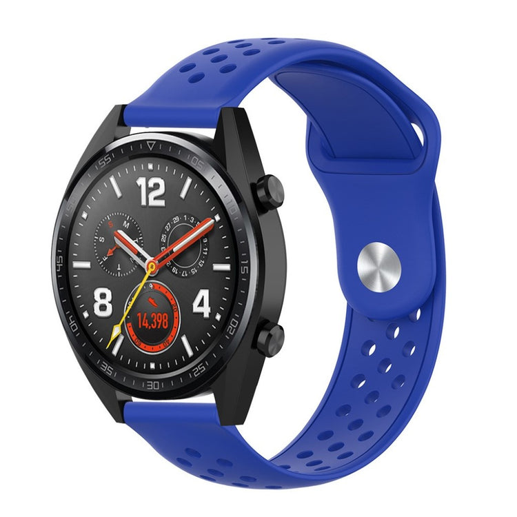 Samsung Galaxy Watch Active / Samsung Gear S2 Silikone Rem - Blå#serie_10