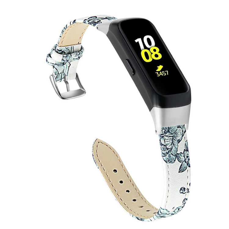 Stilfuld Samsung Galaxy Fit Ægte læder Rem - Blå#serie_3