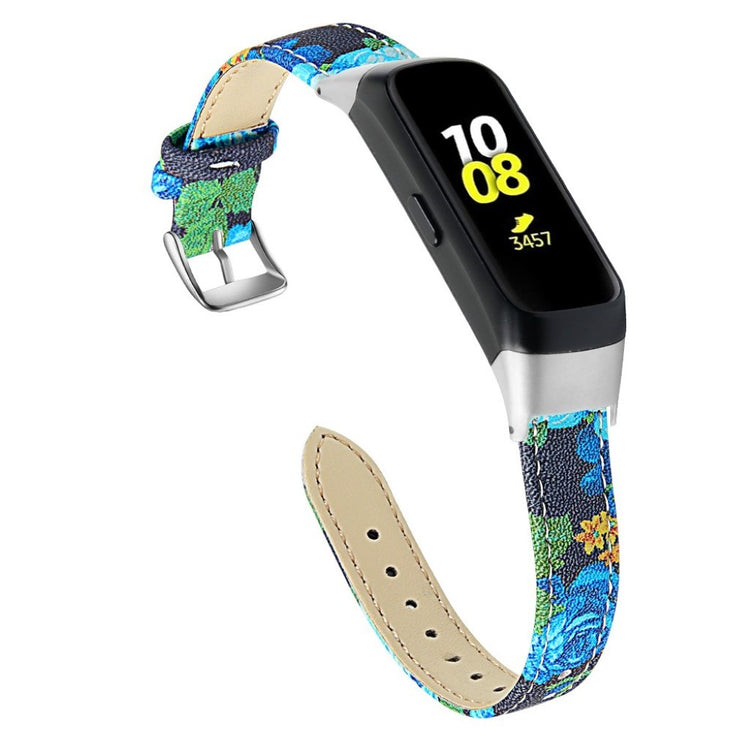 Stilfuld Samsung Galaxy Fit Ægte læder Rem - Blå#serie_5