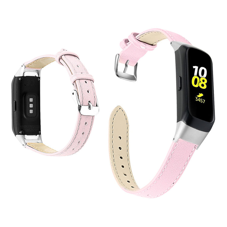 Stilfuld Samsung Galaxy Fit Ægte læder Rem - Pink#serie_8