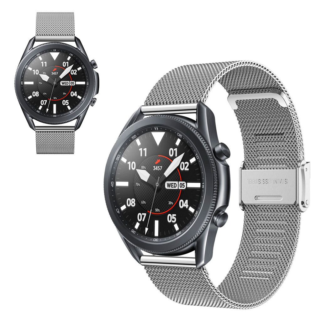 Helt vildt nydelig Samsung Galaxy Watch 3 (45mm) Metal Rem - Sรธlv#serie_040