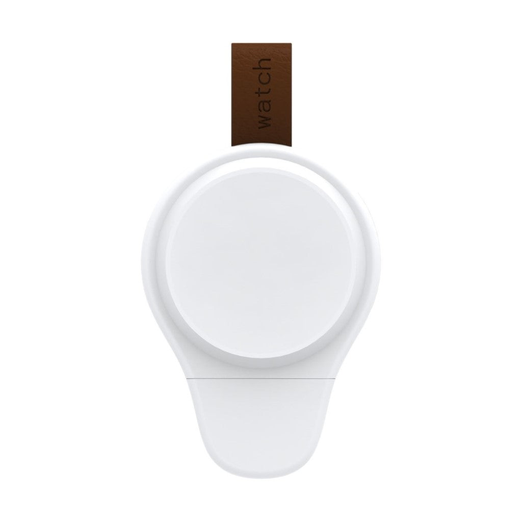 Plastik Universal Samsung Smartwatch Trådløs  Ladestation - Hvid#serie_2