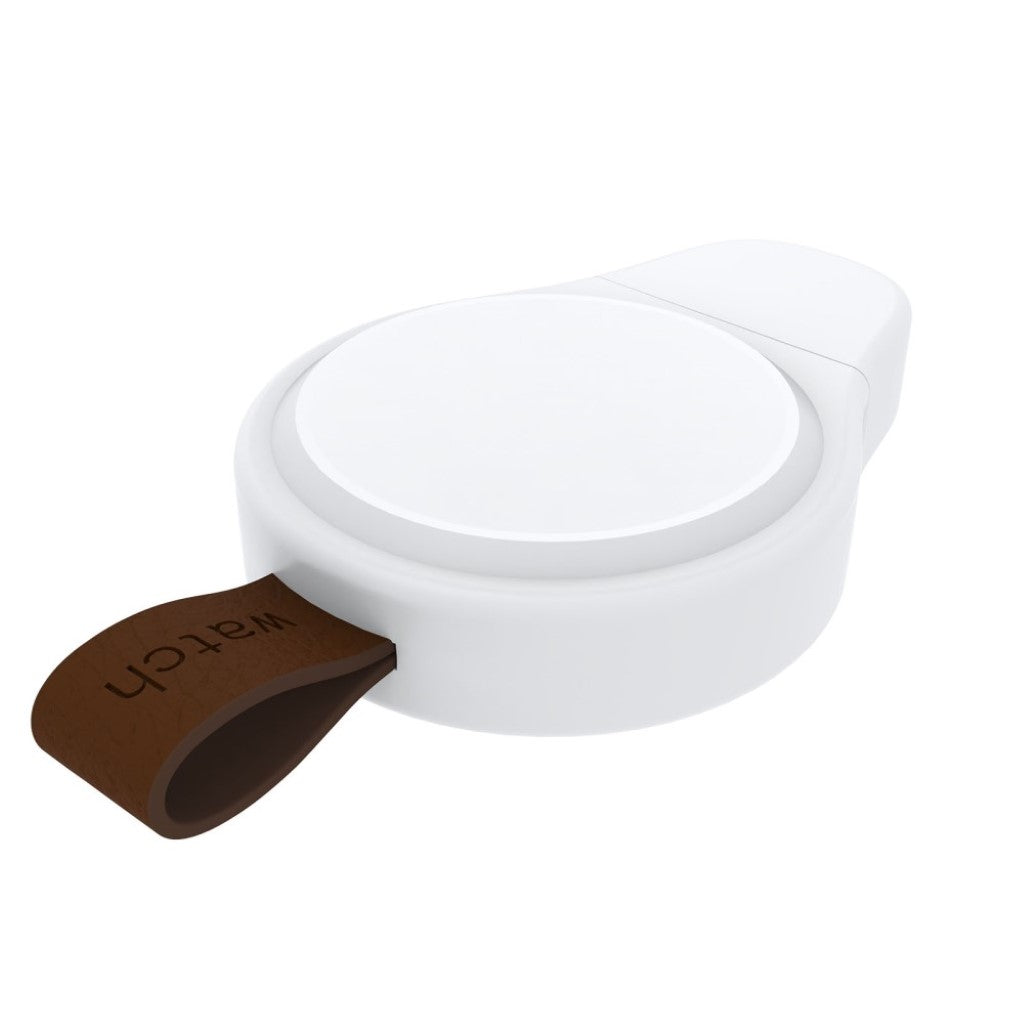 Plastik Universal Samsung Smartwatch Trådløs  Ladestation - Hvid#serie_2