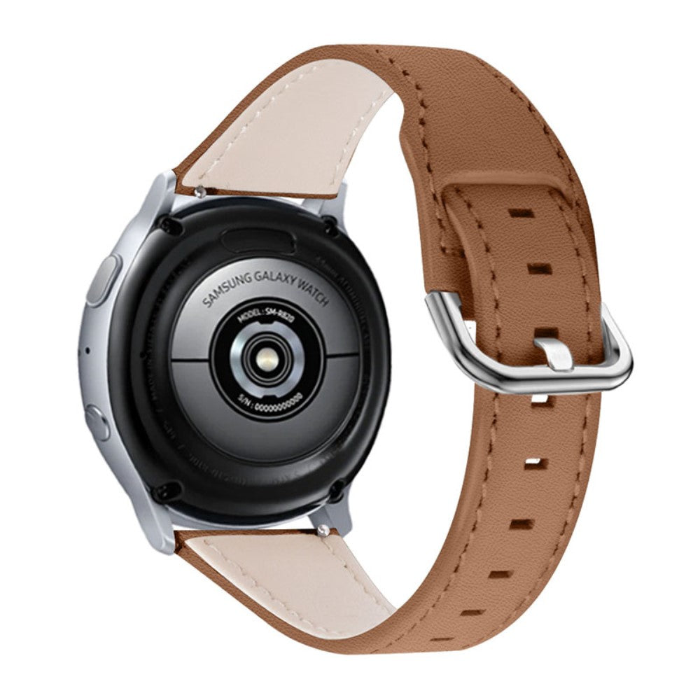 Samsung Galaxy Watch 3 (45mm) / Samsung Galaxy Watch (46mm) รgte lรฆder Rem - Brun#serie_1