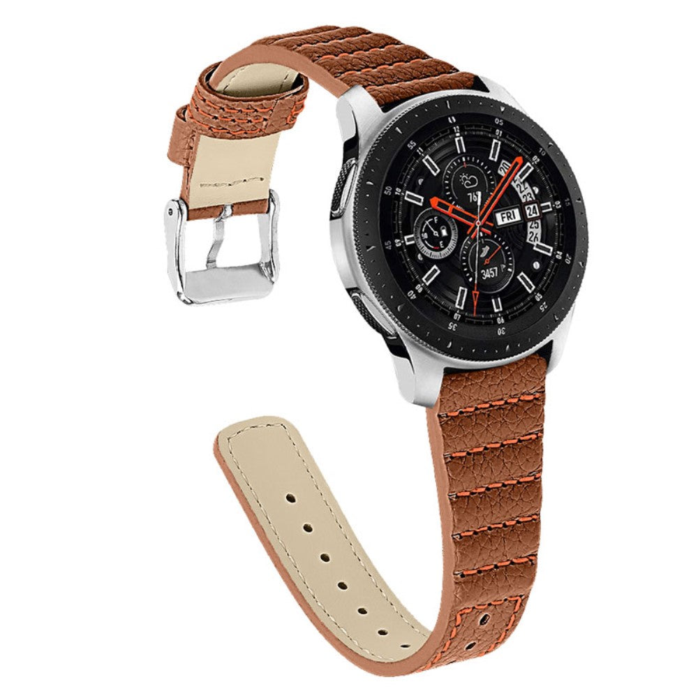Samsung Galaxy Watch 3 (45mm) / Samsung Galaxy Watch (46mm) รgte lรฆder Rem - Brun#serie_1