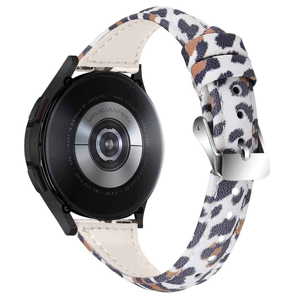 Samsung Galaxy Watch 3 (45mm) / Samsung Galaxy Watch (46mm) รgte lรฆder Rem - Flerfarvet#serie_1