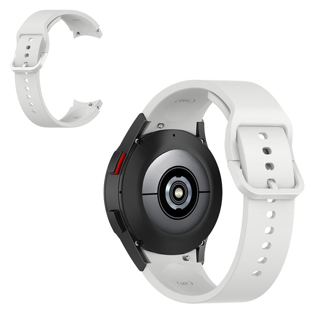 Mega slidstærk Universal Samsung Silikone Rem - Sølv#serie_10