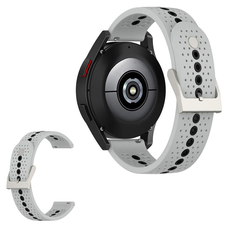 Mega smuk Universal Samsung Silikone Rem - Sølv#serie_4