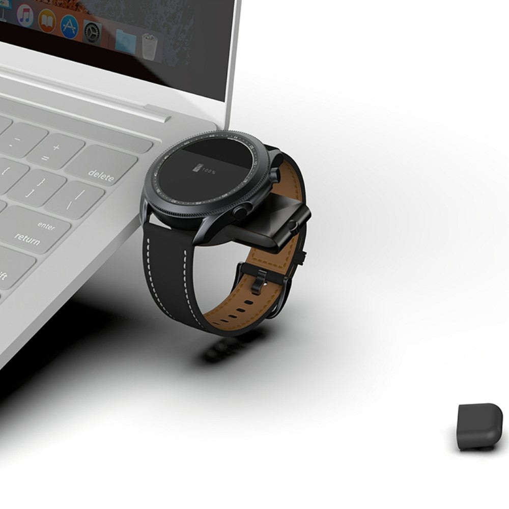 Plastik Universal Samsung Trådløs Magnetisk  USB Type-C Ladestation - Sort#serie_419