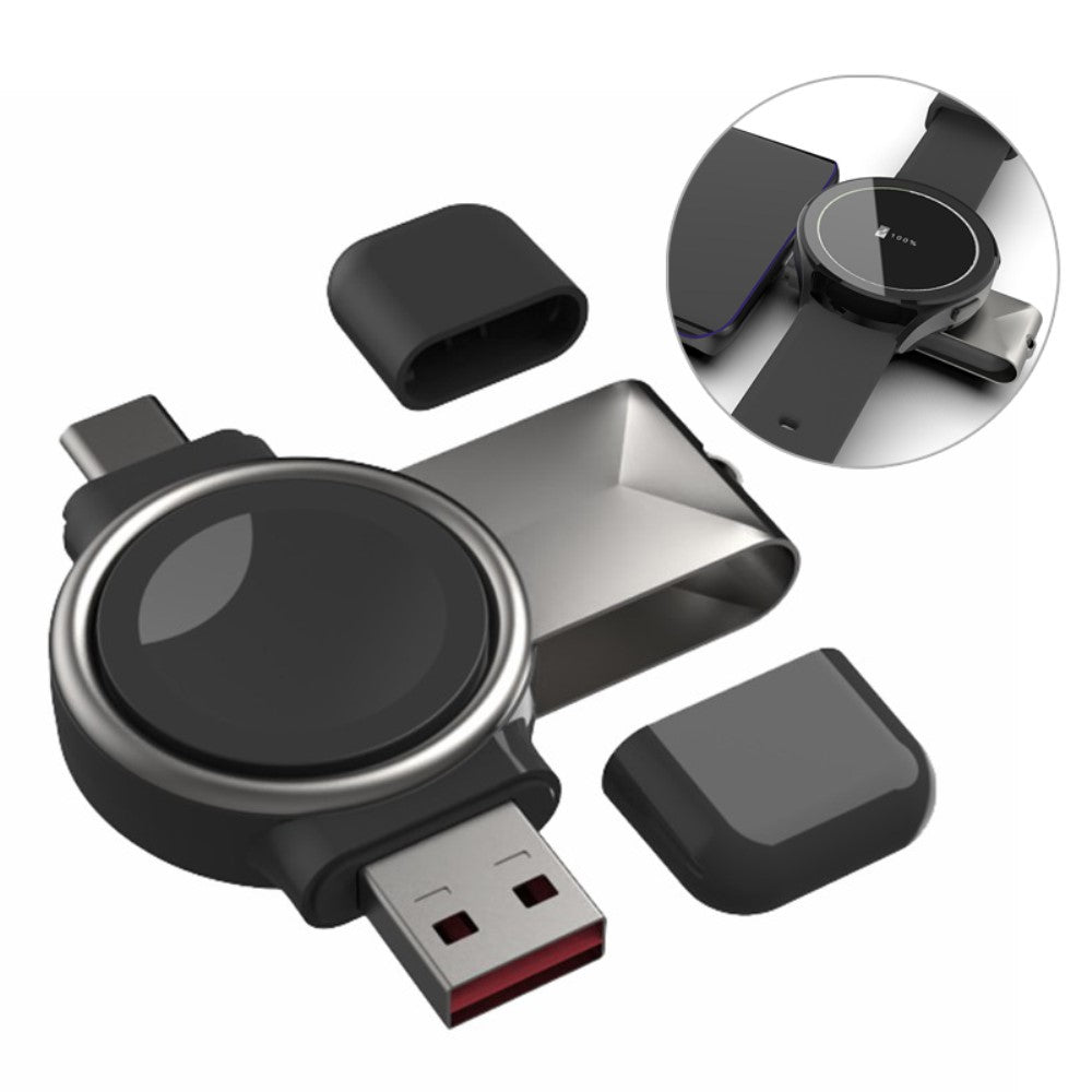 Plastik Universal Samsung Trรฅdlรธs Magnetisk  USB Type-C Ladestation - Sort#serie_419