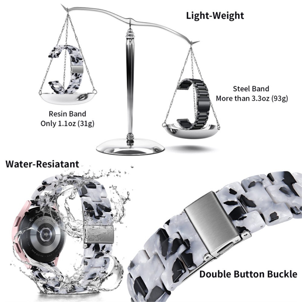 Meget nydelig Universal Samsung Metal og Plastik Rem - Sort#serie_1