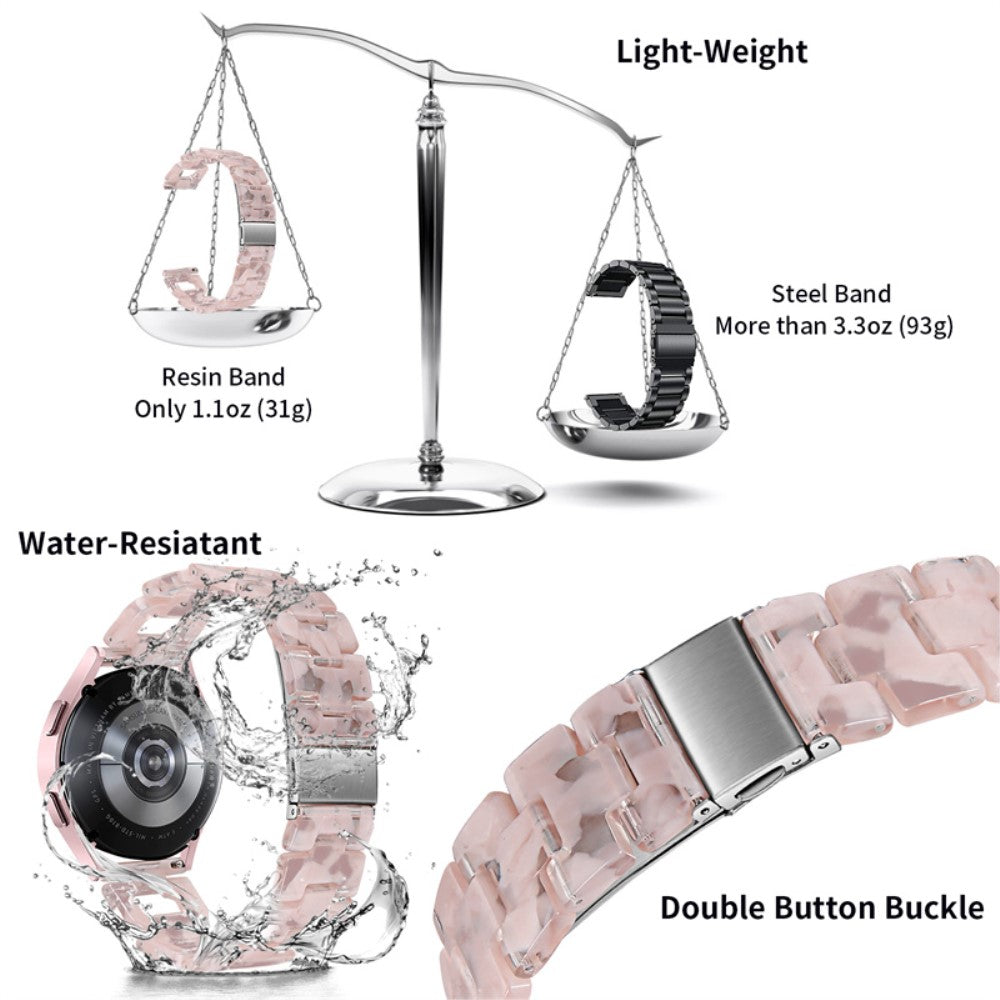 Meget nydelig Universal Samsung Metal og Plastik Rem - Pink#serie_3