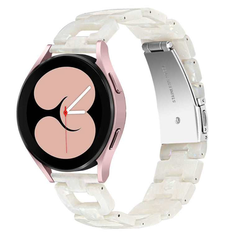 Meget nydelig Universal Samsung Metal og Plastik Rem - Hvid#serie_4