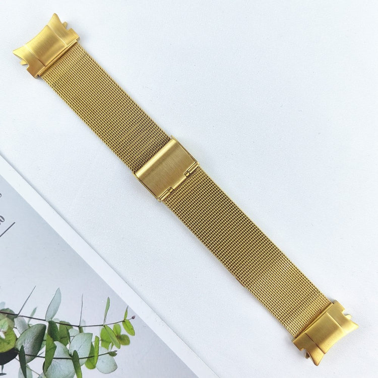 Rigtigt Flot Metal Universal Rem passer til Samsung Smartwatch - Guld#serie_3