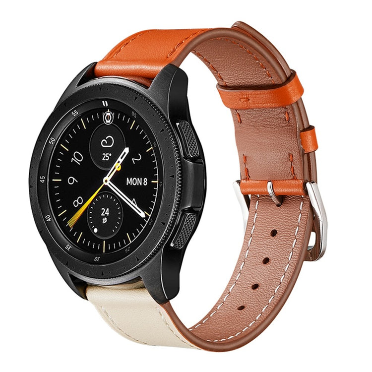 Stilfuld Universal Samsung Ægte læder Rem - Orange#serie_3