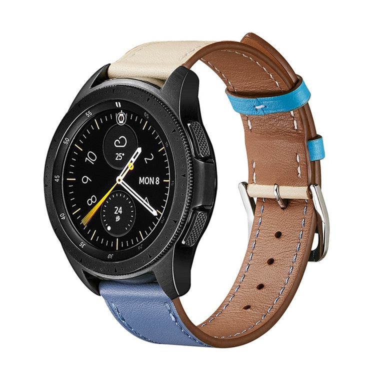 Stilfuld Universal Samsung Ægte læder Rem - Blå#serie_9