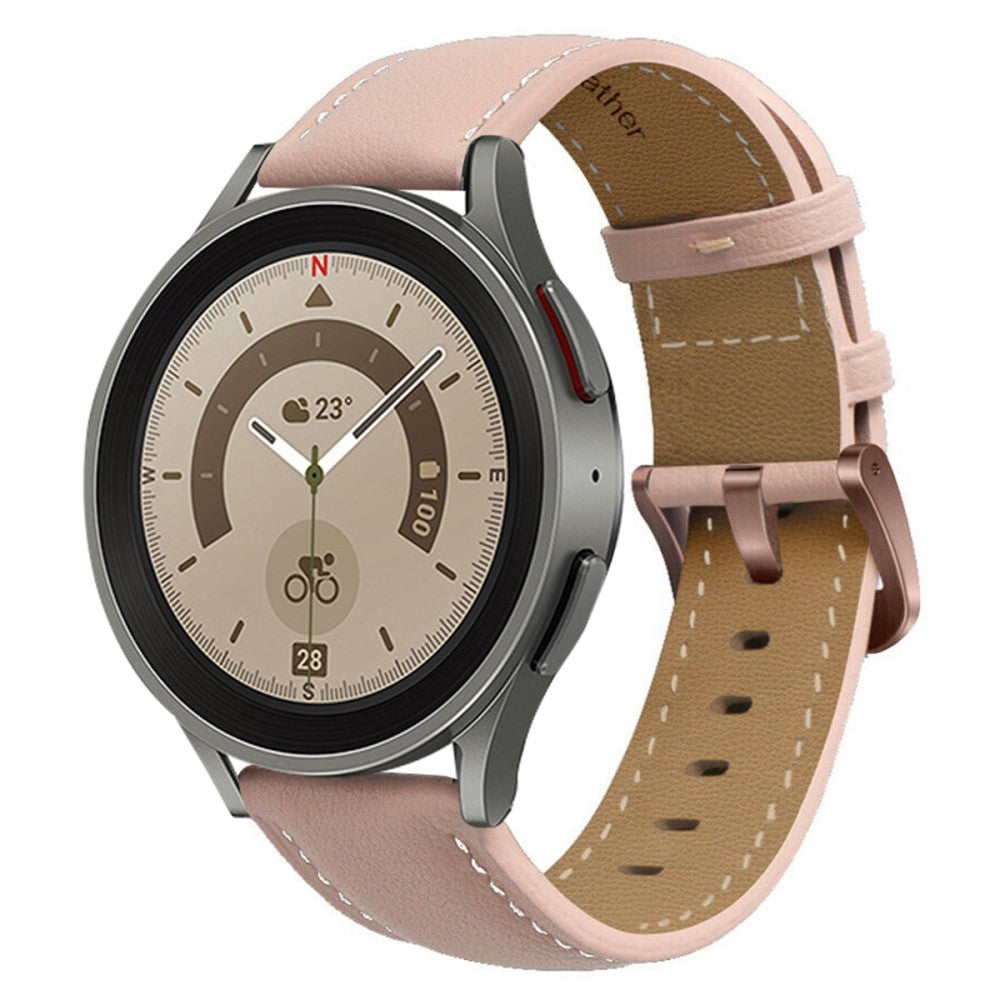Elegant Universal Samsung Ægte læder Rem - Pink#serie_5