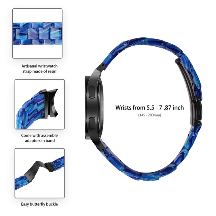 Mega kønt Universal Samsung Metal og Plastik Rem - Blå#serie_10