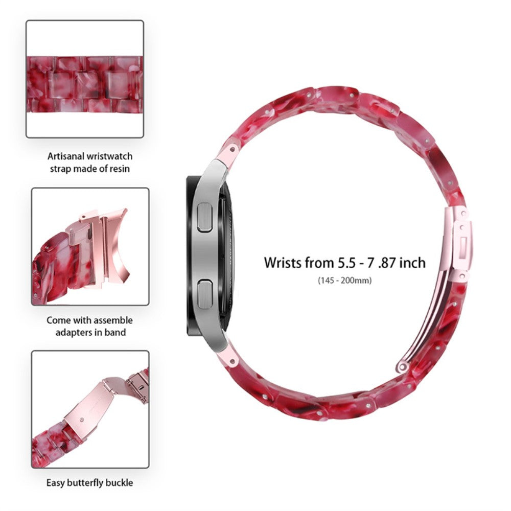 Mega kønt Universal Samsung Metal og Plastik Rem - Rød#serie_13