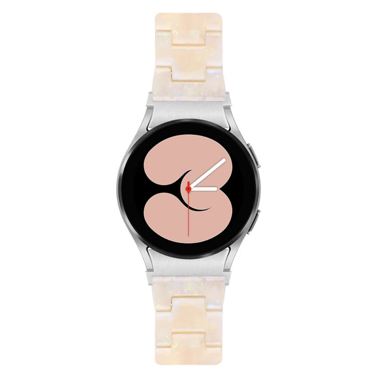 Mega kønt Universal Samsung Metal og Plastik Rem - Hvid#serie_21