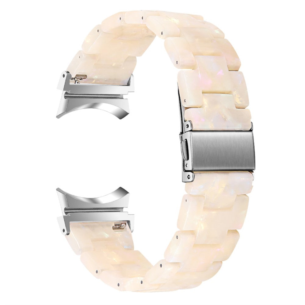 Mega kønt Universal Samsung Metal og Plastik Rem - Hvid#serie_21