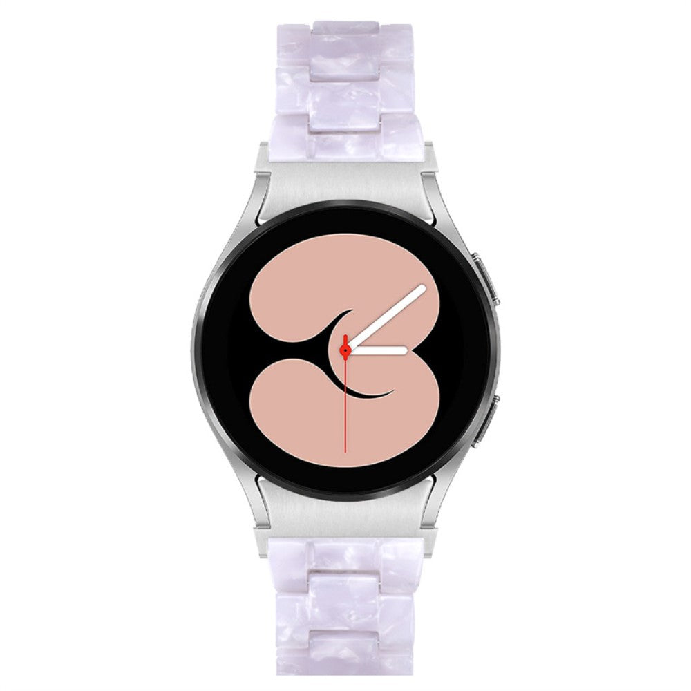 Mega kønt Universal Samsung Metal og Plastik Rem - Hvid#serie_4