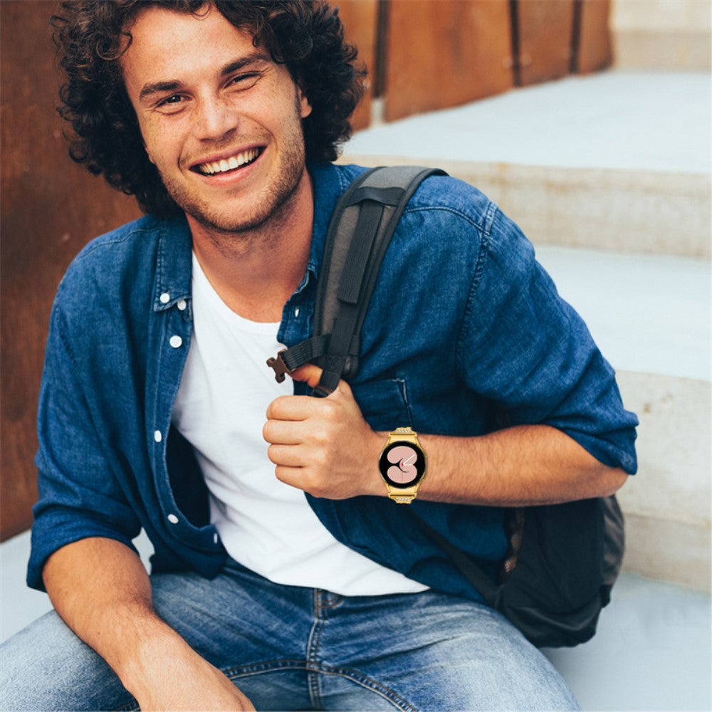 Super elegant Universal Samsung Metal og Rhinsten Rem - Guld#serie_2