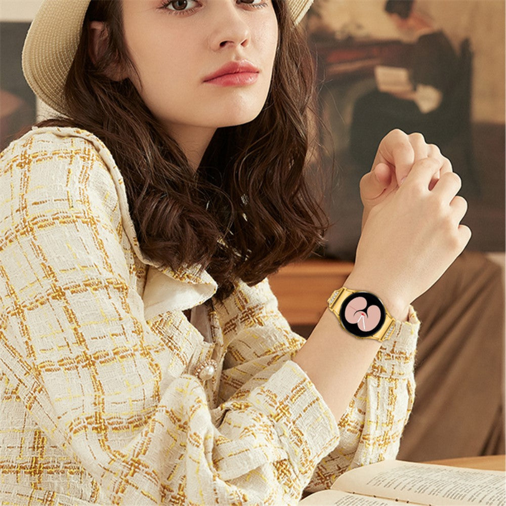 Super elegant Universal Samsung Metal og Rhinsten Rem - Guld#serie_2