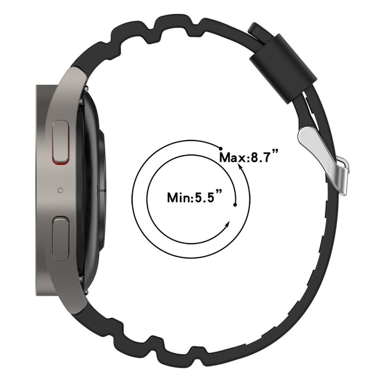 Rigtigt slidstærk Universal Samsung Silikone Rem - Hvid#serie_2
