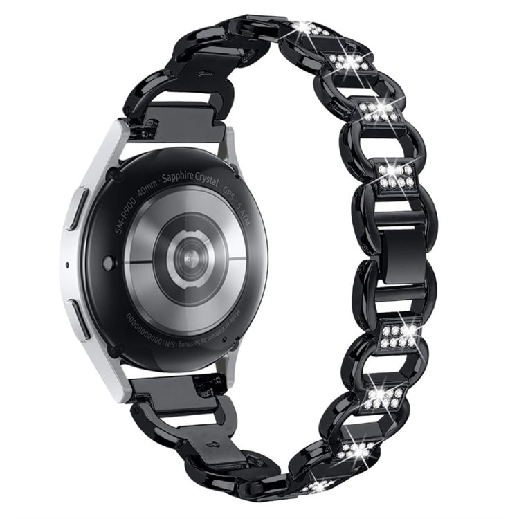 Meget hårdfør Universal Samsung Metal og Rhinsten Rem - Sort#serie_1