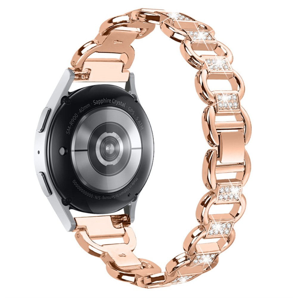 Meget hårdfør Universal Samsung Metal og Rhinsten Rem - Pink#serie_3